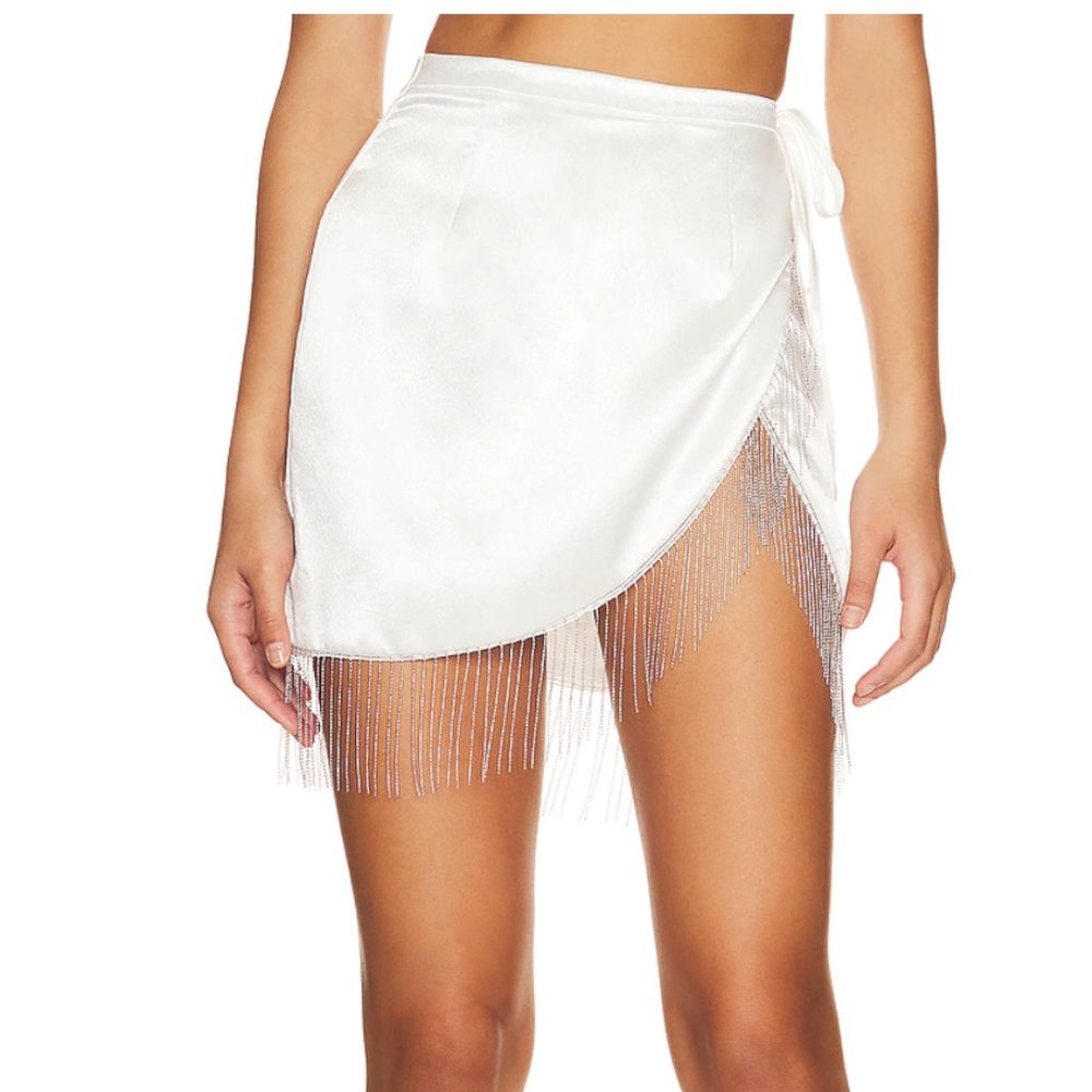 Superdown Penelope Fringe Skirt | XL (Freshly Dry-Cleaned)